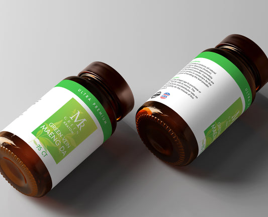 Green Mang da , Perspective side, 75 capsules