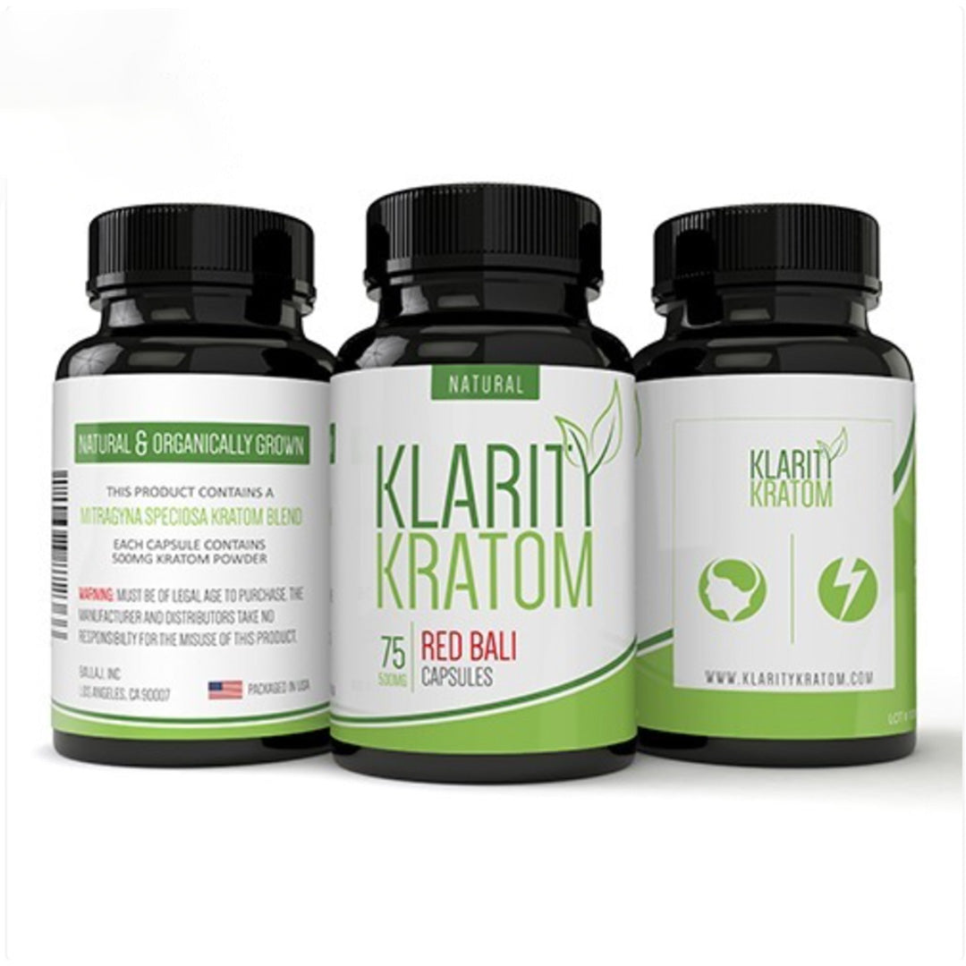 Klarity Red Bali Kratom Capsules