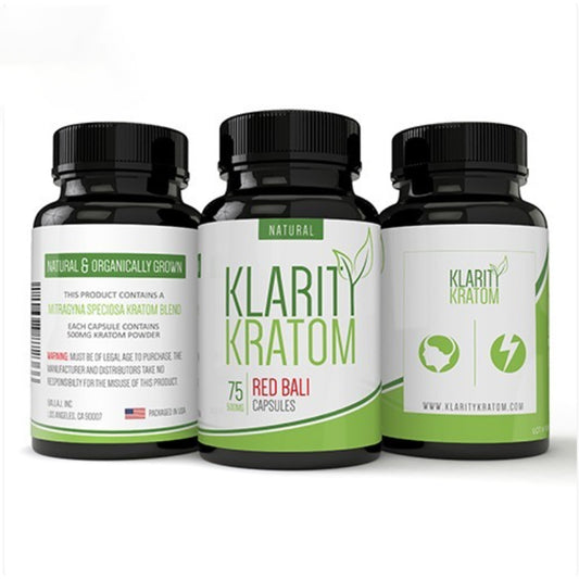 Klarity Red Bali Kratom Capsules